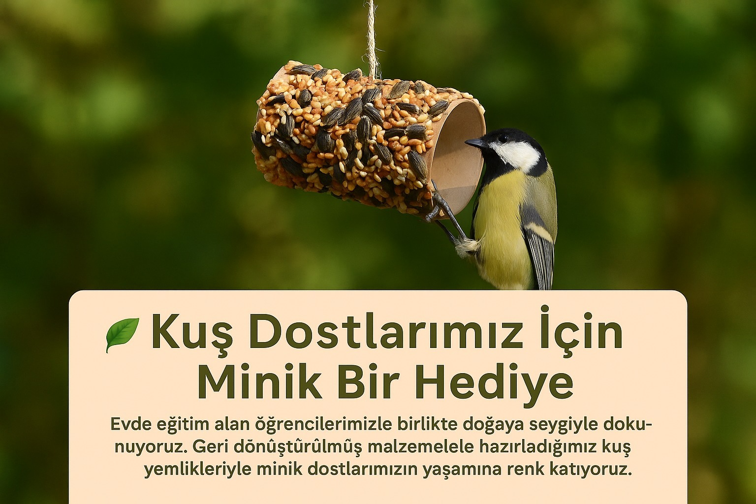 Kuş Dostlarımız İçin Minik Bir Hediye
